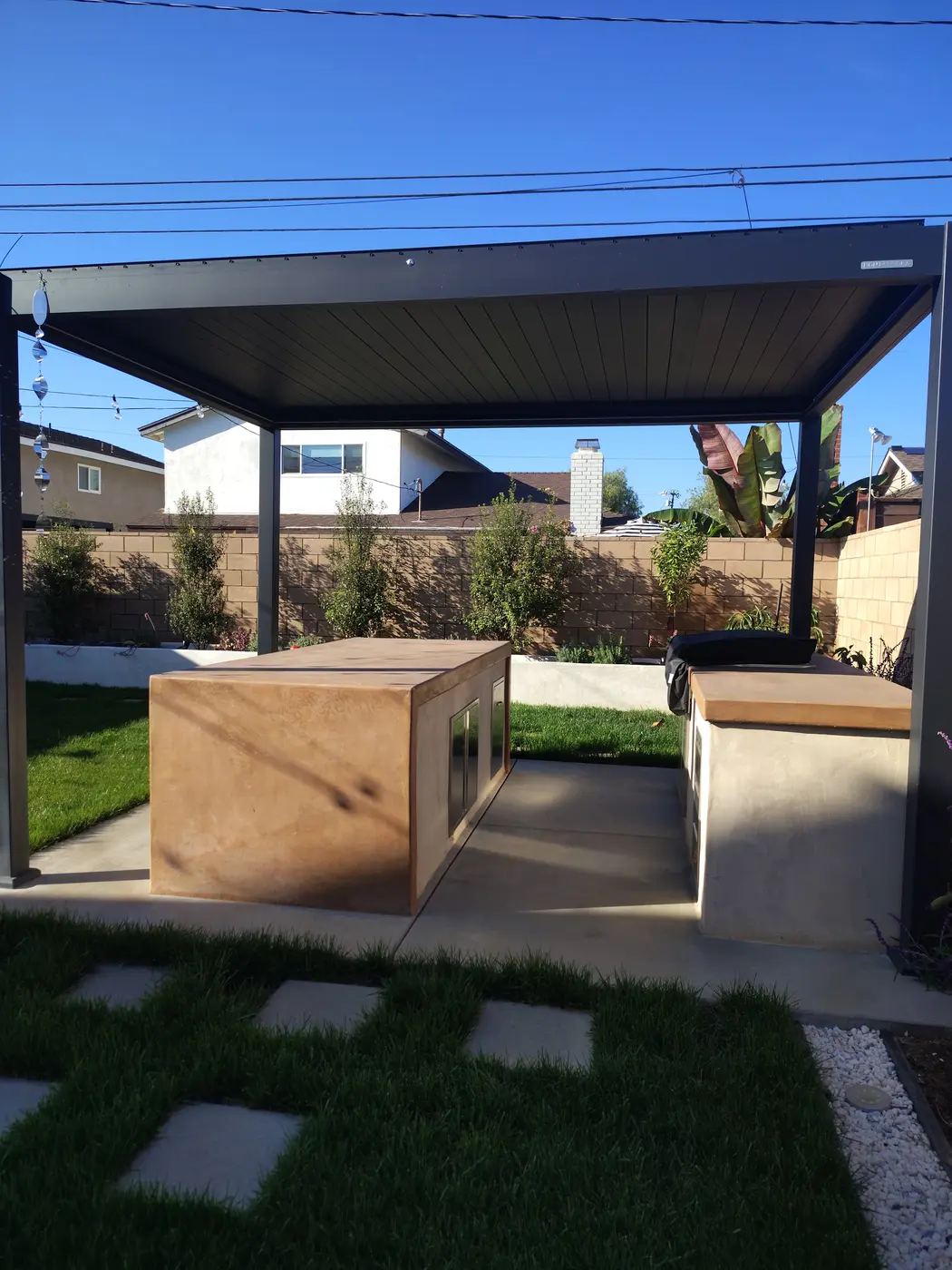 Completed landscape construction project by Westerfield Landscapes