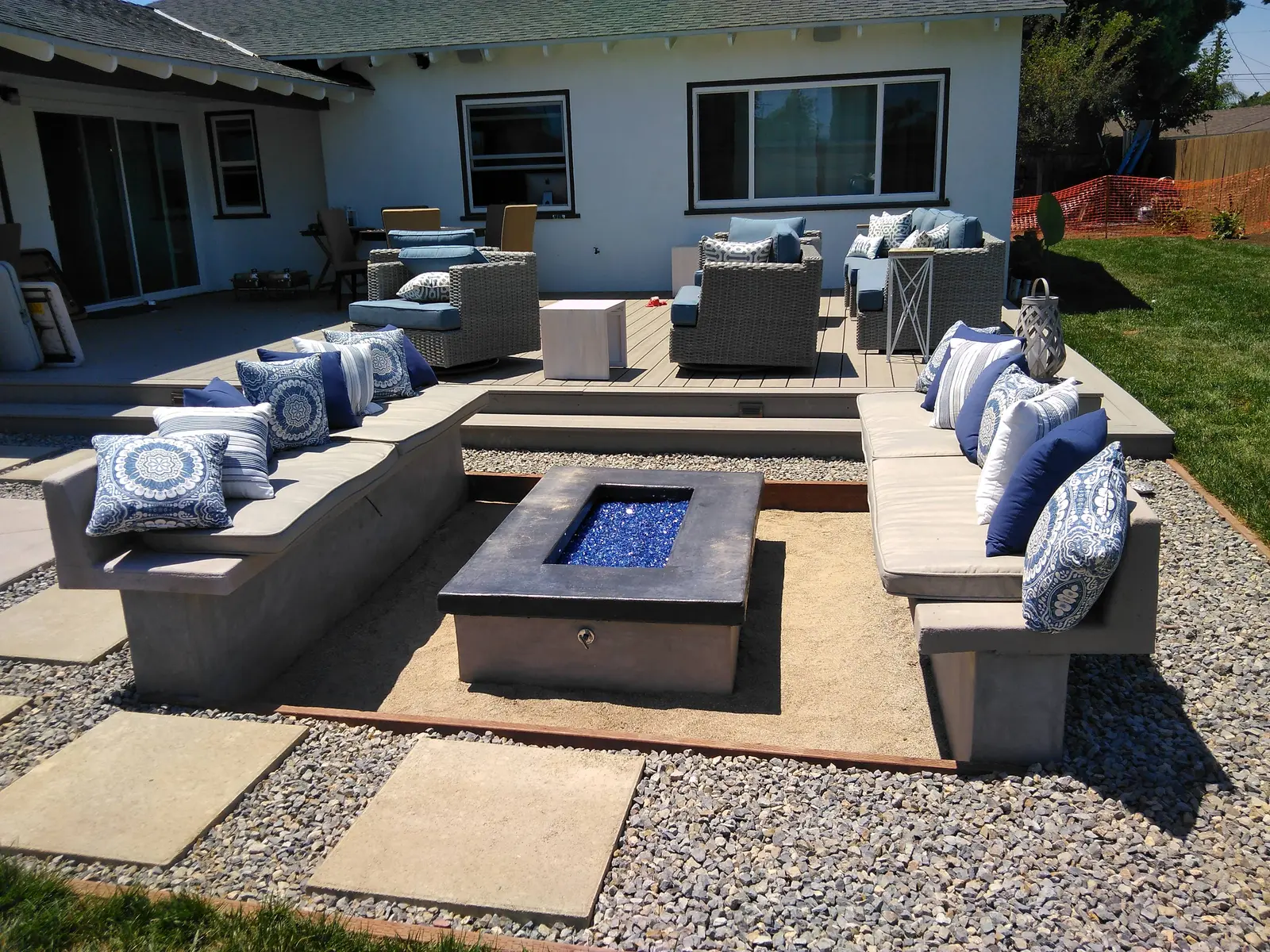 Outdoor Living Deck & Kitchen — completed view 2